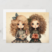 友情と希望: クリスマスの祝福 シーズンカード (正面/裏面)