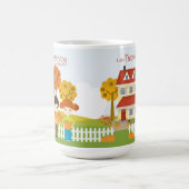 友情と感謝祭の饗宴 コーヒーマグカップ (中央)