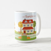 友情と感謝祭の饗宴 コーヒーマグカップ (正面右)