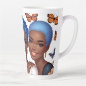 友情と言葉 カフェラテマグ (右)