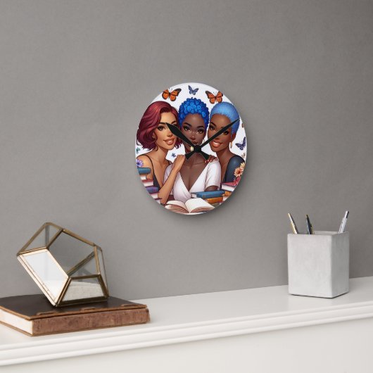 友情と言葉 ラウンド壁時計 (オフィス)