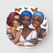 友情と言葉 ラウンド壁時計 (正面)