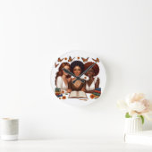 友情と言葉 ラウンド壁時計 (ホーム)