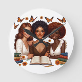 友情と言葉 ラウンド壁時計