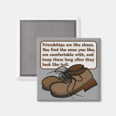 友情と靴の磁石 マグネット (正面/裏面)