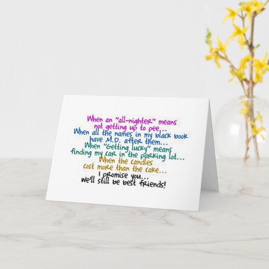 友情と「相互誕生日」 カード (黄色い花)