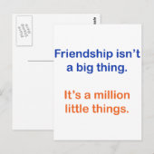 友情なんて大したことじゃない ポストカード (正面/裏面)