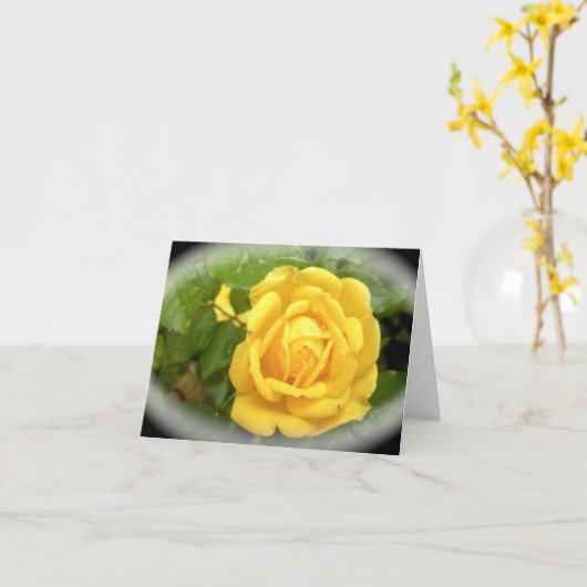 友情には黄色いバラ カード (黄色い花)
