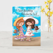 友情に優しいグリーティングカード カード (黄色い花)