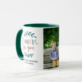 友情に感謝する写真パーソナライズされた|過去記事 マグカップ (正面左)