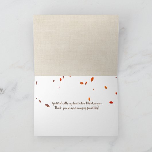 友情に感謝する本 カード (内部)