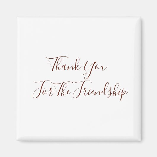 友情に感謝する マグネット (正面)