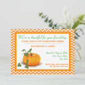 友情に感謝 – ディナー招待状 招待状 (スタンド正面)