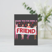 友情に感謝 ポジティブ マインド 友情 ポストカード (スタンド正面)