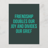 友情に関する感動的な名言 ポストカード (正面)