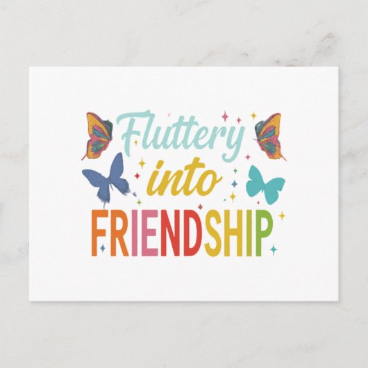 友情に駆け込む インビテーションポストカード (正面)