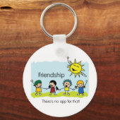 友情のためのアプリなし キーホルダー (正面)
