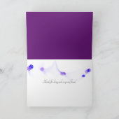 友情のためのフラクタルパープルアジサイ カード (内部)