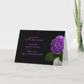 友情のためのフラクタルパープルアジサイ カード (正面)