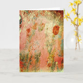 友情のための美しい抽象芸術カード カード (黄色い花)