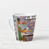 友情のカップでおいしいコーヒー カフェラテマグ (左アングル)