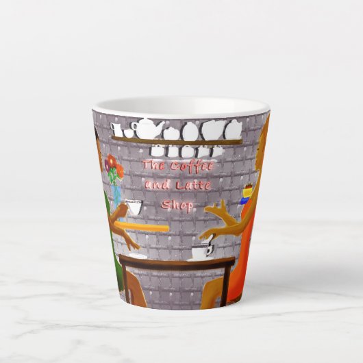 友情のカップでおいしいコーヒー カフェラテマグ (正面)