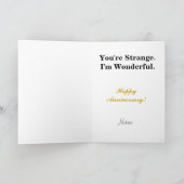 友情のグリーティングカードを持つカップル シーズンカード (内部)