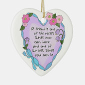 友情のハート1匹の記念品のオーナメント セラミックオーナメント (右)