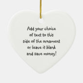 友情のハート2の記念品のオーナメント セラミックオーナメント (裏面)