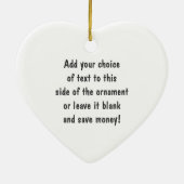 友情のハート3の記念品のオーナメント セラミックオーナメント (裏面)