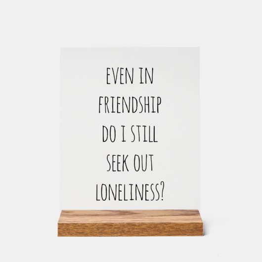 友情の中でもアクリルサイン アクリルサイン (正面)