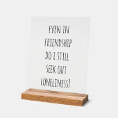 友情の中でもアクリルサイン アクリルサイン (傾斜)