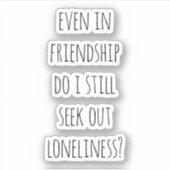 友情の中でカスタムもビニールのシール シール (正面)