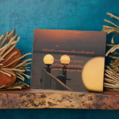 友情の名言プレート フォトプラーク (側面)