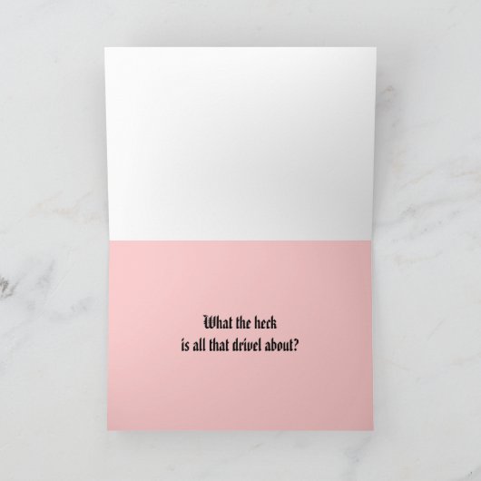 友情の喜び カード (内部)