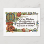 友情の喜び ポストカード (正面)