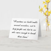 友情の壁 カード (黄色い花)