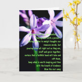 友情の天恵の詩 カード (黄色い花)