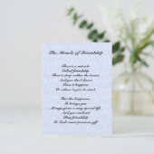 友情の奇跡の詩はがき ポストカード (スタンド正面)