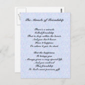 友情の奇跡の詩はがき ポストカード (正面/裏面)