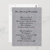 友情の奇跡の詩はがき ポストカード (正面/裏面)