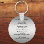 友情の奇跡の詩キーチェーン キーホルダー (正面)