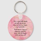 友情の奇跡の詩キーチェーン キーホルダー (正面)