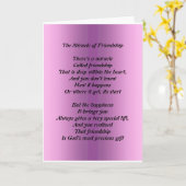 友情の奇跡グリーティングカード カード (黄色い花)