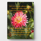 友情の奇跡 フォトプラーク (正面)