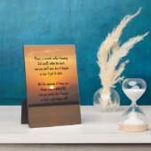 友情の奇跡 詩のプレート フォトプラーク (側面)