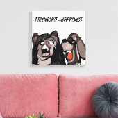 友情の幸福 キャンバスプリント (インサイチュ (リビング))