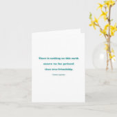 友情の引用文-この地球に何も…ありません カード (黄色い花)