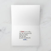 「友情の意味」と感謝 サンキューカード (内部)