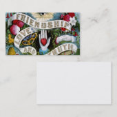 友情の愛と真実のアートプロファイルの呼び出しカード コーリングカード (正面/裏面)